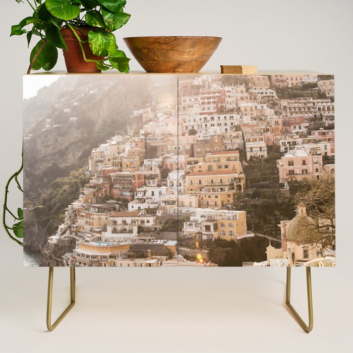 Bella Positano #9 #travel #wall #art #society6 Credenza Gallery Image 1