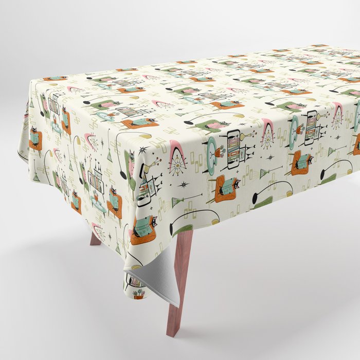 Cozy Cats Den studioxtine Tablecloth Gallery Image 1
