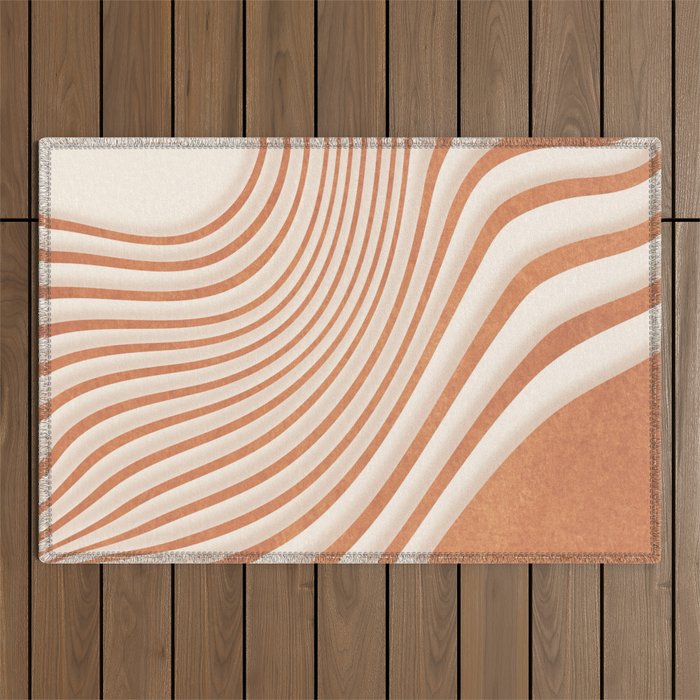 Movement of Lines 2 Outdoor Rug Gallery Image 1