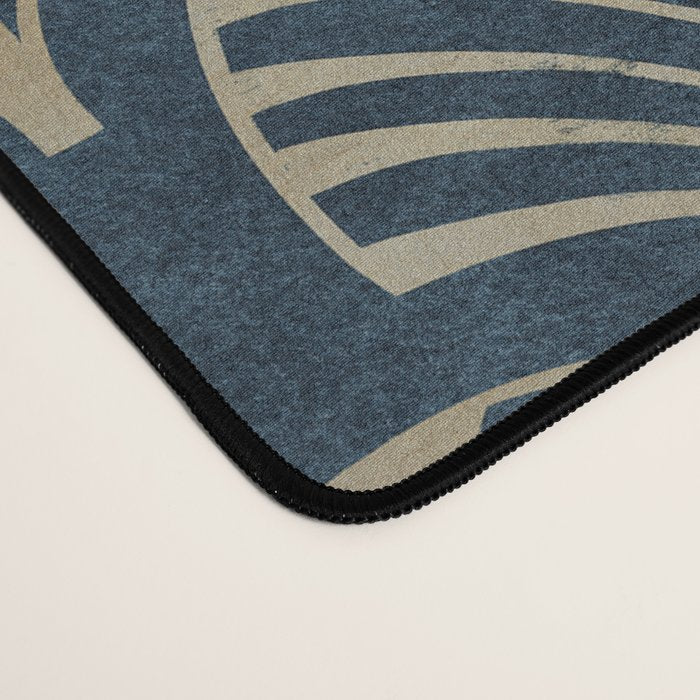 Art Deco, Decorative Fan Leaves Desk Mat Gallery Image 4