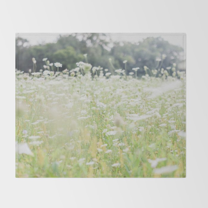 In a Field of Wildflowers Throw Blanket Gallery Image 2
