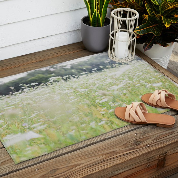 In a Field of Wildflowers Outdoor Rug Gallery Image 2