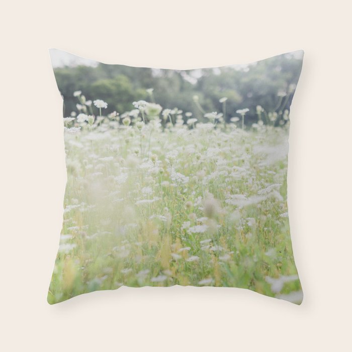 In a Field of Wildflowers Throw Pillow Gallery Image 6