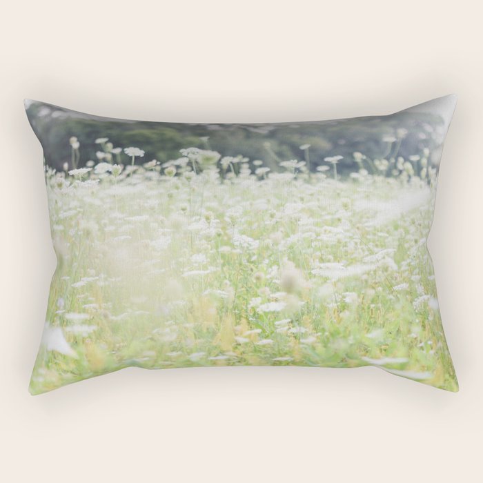 In a Field of Wildflowers Rectangular Pillow Gallery Image 1