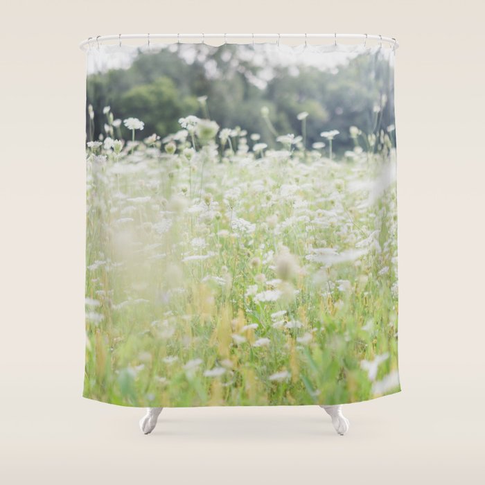 In a Field of Wildflowers Shower Curtain Gallery Image 1