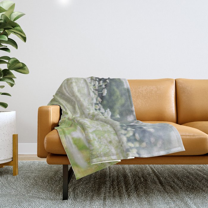 In a Field of Wildflowers Throw Blanket Gallery Image 1