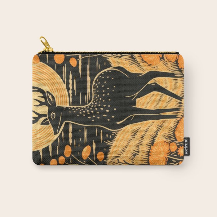 Autumn Moon Horned Deer Carry All Pouch Gallery Image 1