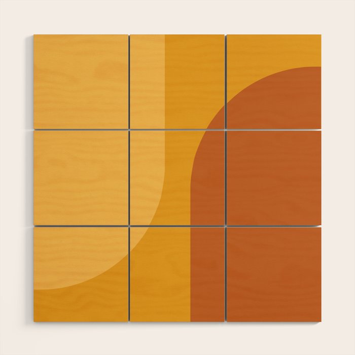 Modern Minimal Arch Abstract LXXII Wood Wall Art Gallery Image 1
