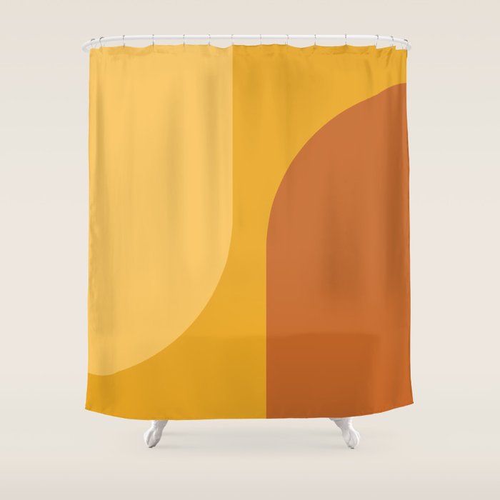Modern Minimal Arch Abstract LXXII Shower Curtain Gallery Image 1