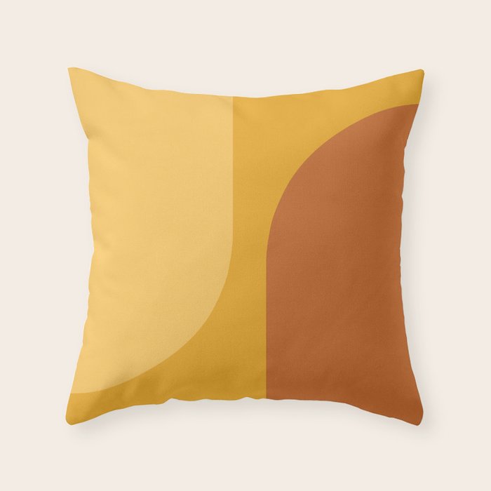Modern Minimal Arch Abstract LXXII Throw Pillow Gallery Image 1