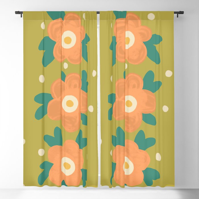 Florista green Window Curtain Gallery Image 1