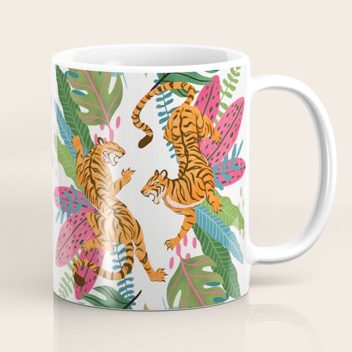 Wild Jungle Tigers Coffee Mug Gallery Image 1