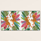Wild Jungle Tigers Desk Mat Gallery Image 3