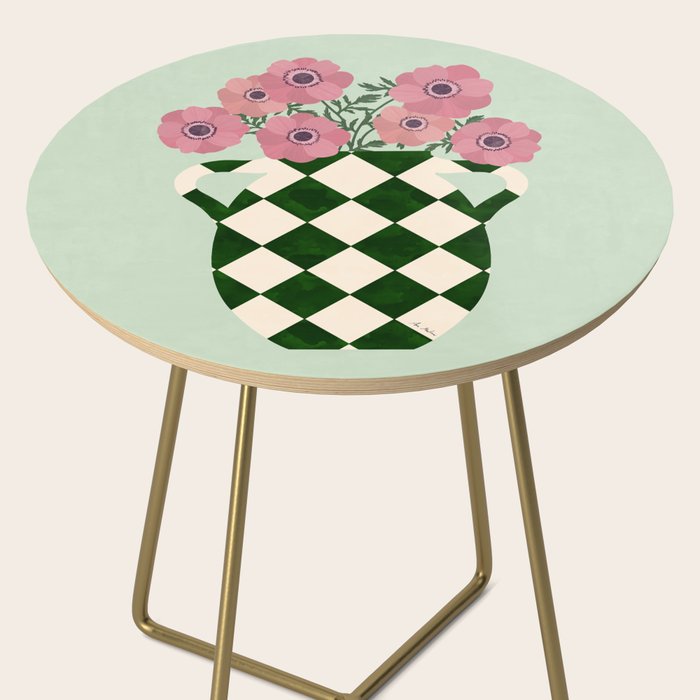 Anemones and vase Side Table Gallery Image 2