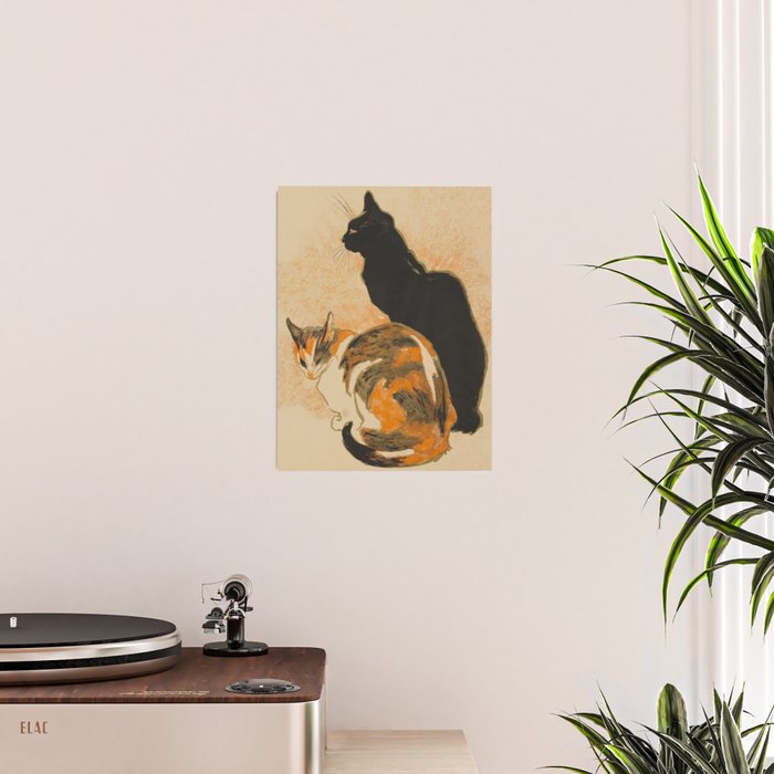 At the Bodiniere Théophile-Alexandre Steinlen 1894 Cat Ink Illustration Poster Gallery Image 2