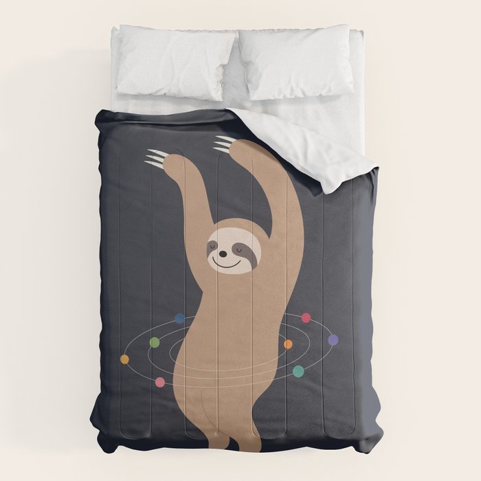 Sloth Galaxy Comforter Gallery Image 6