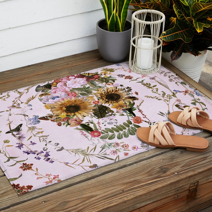 Circle Of Life Skullw Outdoor Rug Gallery Image 2
