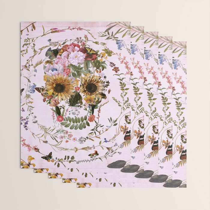 Circle Of Life Skullw Wrapping Paper Gallery Image 3