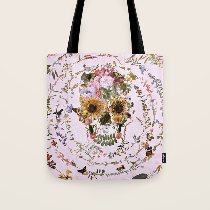 Circle Of Life Skullw Tote Bag Gallery Image 1