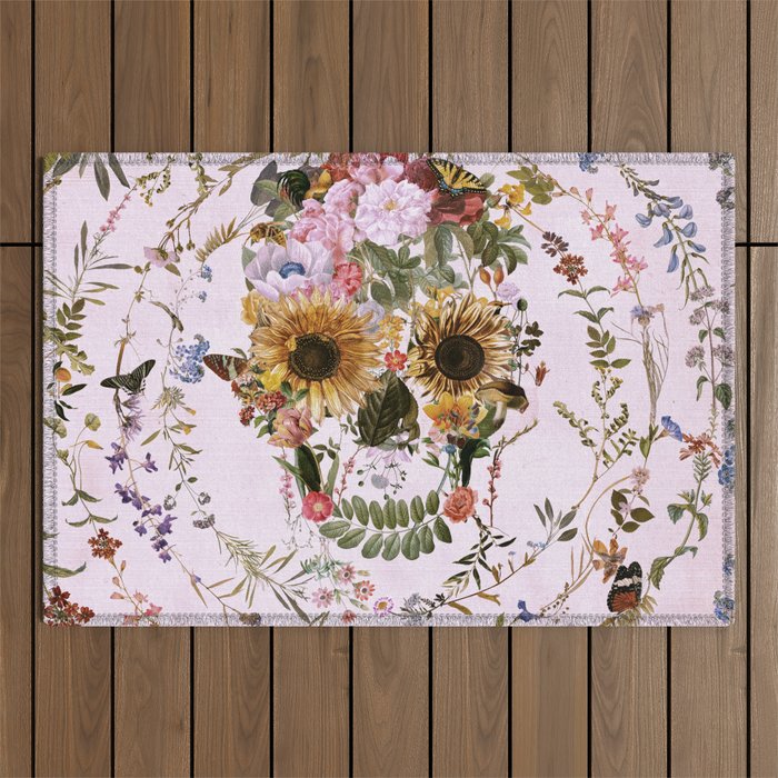 Circle Of Life Skullw Outdoor Rug Gallery Image 1