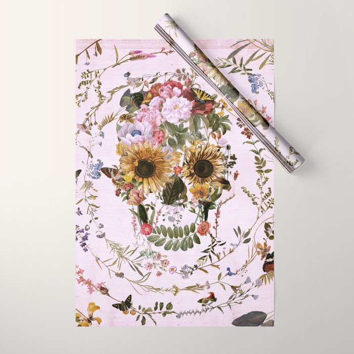 Circle Of Life Skullw Wrapping Paper Gallery Image 1