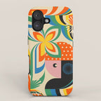 Colorful Flower Girl iPhone Case Gallery Image 1