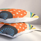 Colorful Flower Girl Pillow Sham Gallery Image 3
