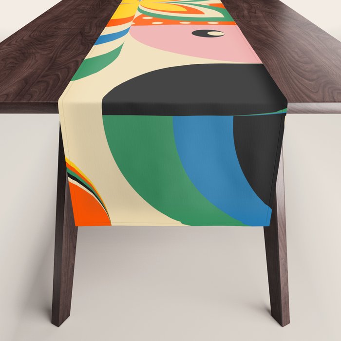 Colorful Flower Girl Table Runner Gallery Image 1