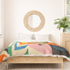 Colorful Flower Girl Duvet Cover Gallery Image 3