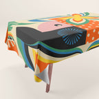 Colorful Flower Girl Tablecloth Gallery Image 1