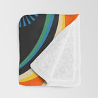 Colorful Flower Girl Throw Blanket Gallery Image 3