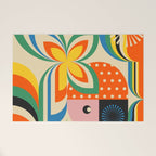 Colorful Flower Girl Welcome Mat Gallery Image 1
