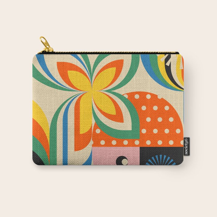 Colorful Flower Girl Carry All Pouch Gallery Image 1