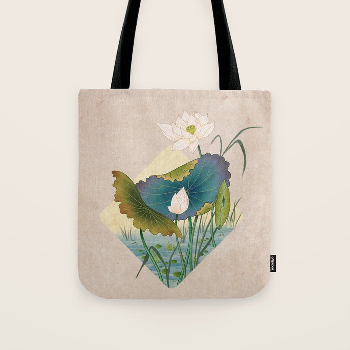 lotursflowers C : Minhwa-Korean traditional/folk art Tote Bag Gallery Image 1