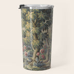 Antique Aubusson French Verdure Tapestry Travel Mug Gallery Image 3