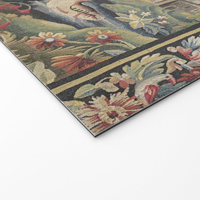 Antique Aubusson French Verdure Tapestry Welcome Mat Gallery Image 2