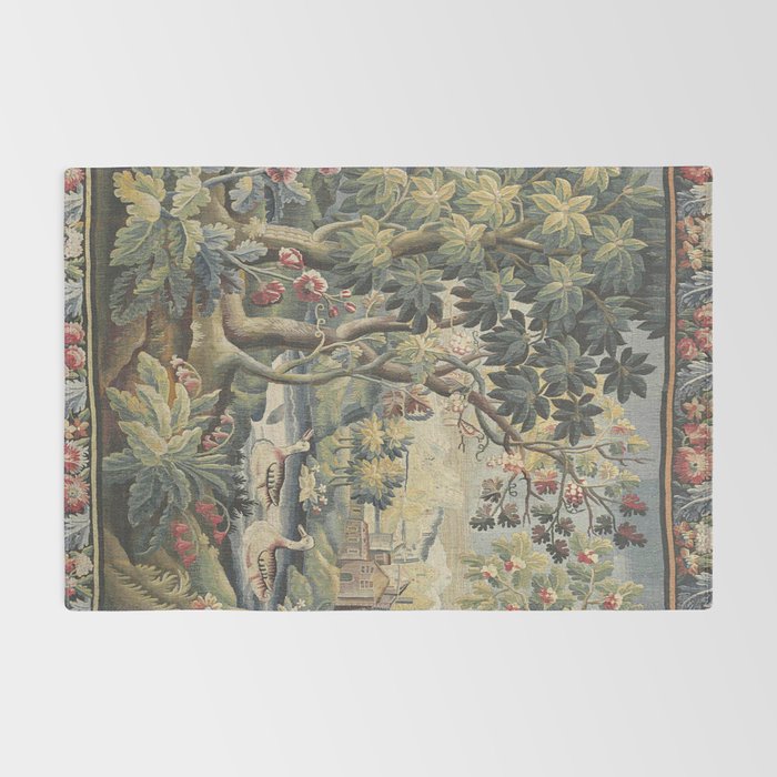 Antique Aubusson French Verdure Tapestry Rug Gallery Image 2
