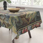 Antique Aubusson French Verdure Tapestry Tablecloth Gallery Image 3