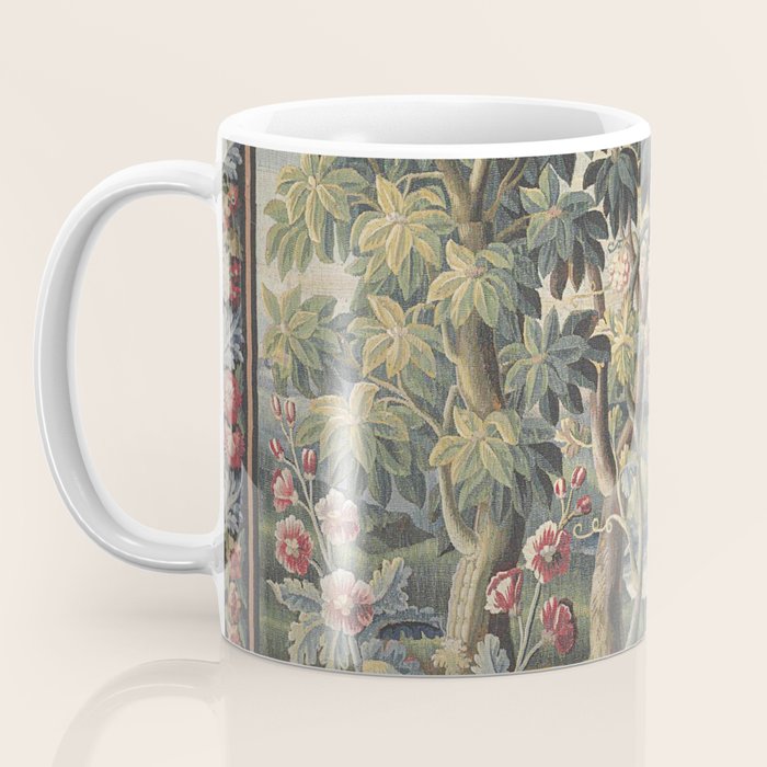 Antique Aubusson French Verdure Tapestry Coffee Mug Gallery Image 3