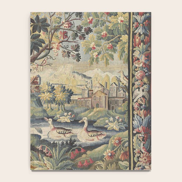 Antique Aubusson French Verdure Tapestry Notebook Gallery Image 4