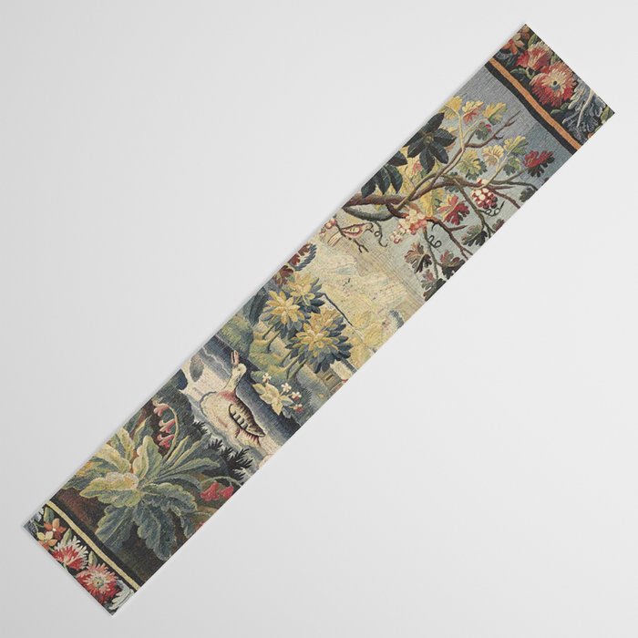 Antique Aubusson French Verdure Tapestry Table Runner Gallery Image 3