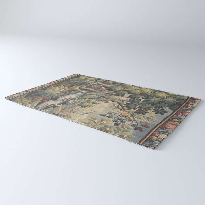 Antique Aubusson French Verdure Tapestry Rug Gallery Image 3