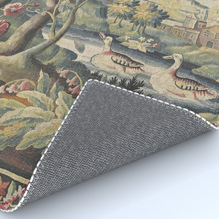 Antique Aubusson French Verdure Tapestry Rug Gallery Image 4