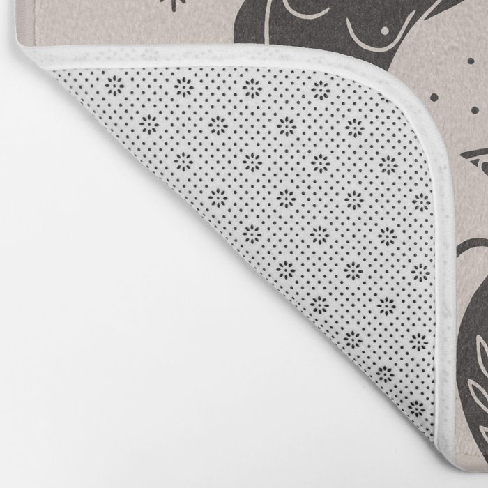 Persephone - Black Bath Mat Gallery Image 2