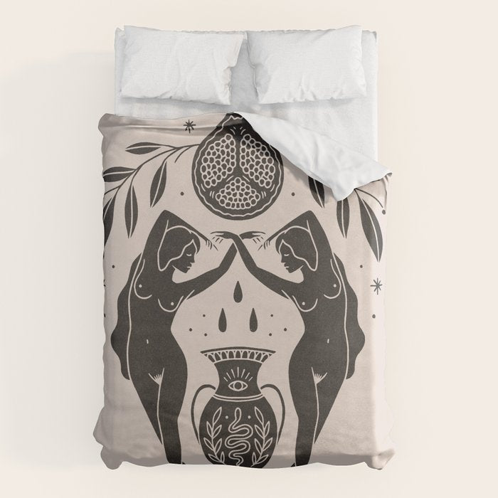 Persephone - Black Duvet Cover Gallery Image 6