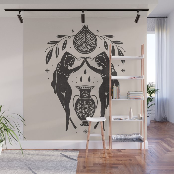 Persephone - Black Wall Mural