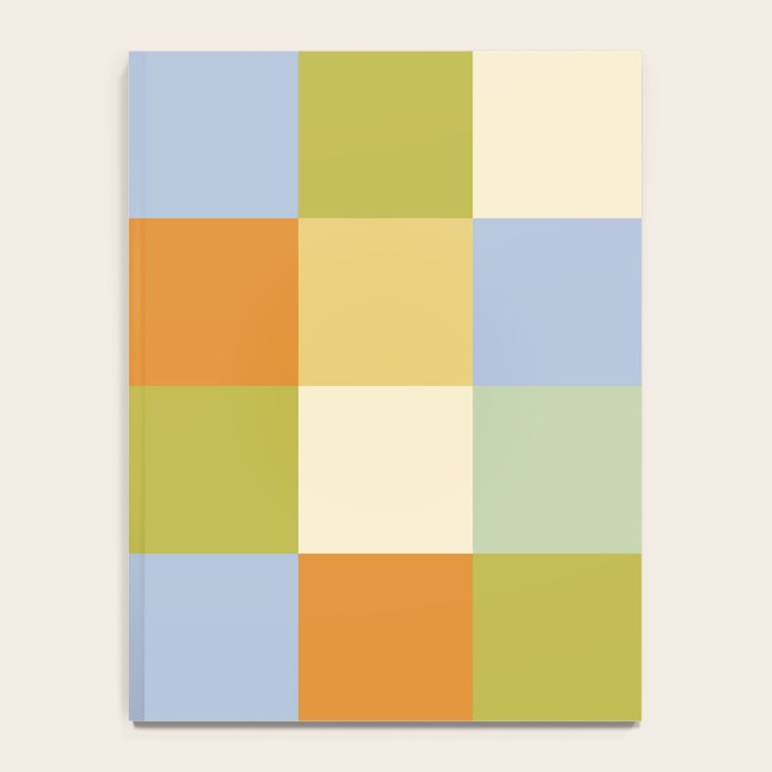Bold Retro Checks Pattern - Large XXXVI Notebook Gallery Image 4