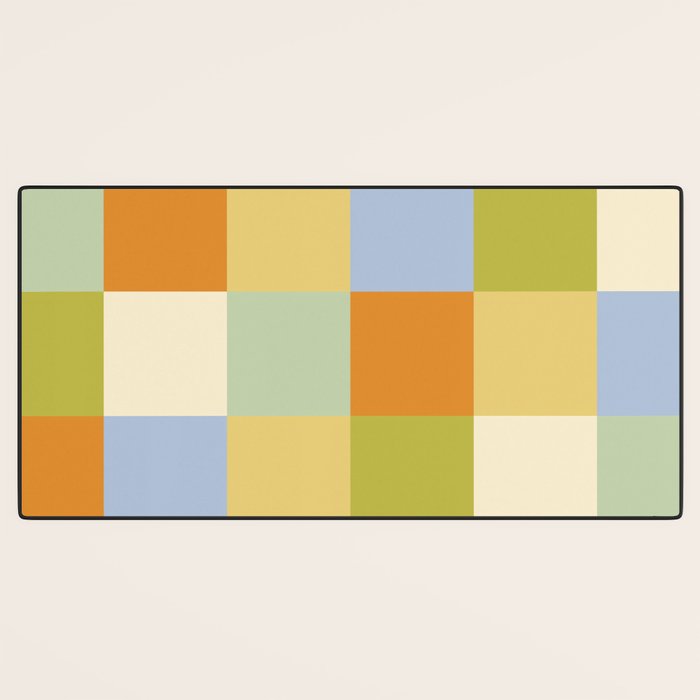 Bold Retro Checks Pattern - Large XXXVI Desk Mat Gallery Image 3