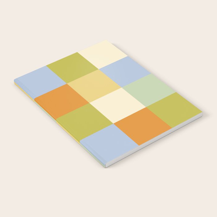 Bold Retro Checks Pattern - Large XXXVI Notebook Gallery Image 2