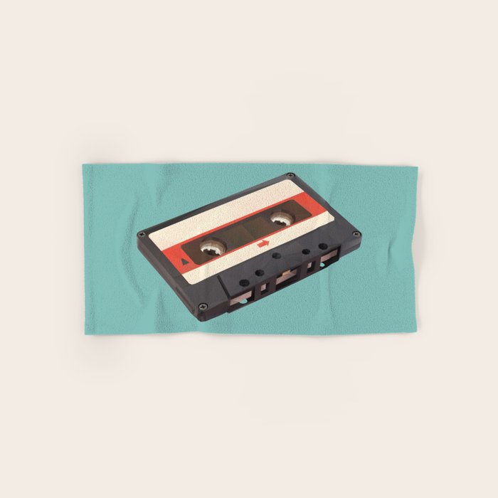 Cassette Tape Polygon Art Bath Towel Gallery Image 1